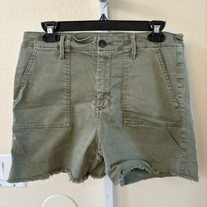 Böhme Washed Olive Green Shorts - Size L
